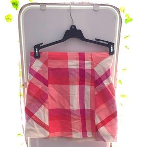 Kids pink plaid Gymboree skirt